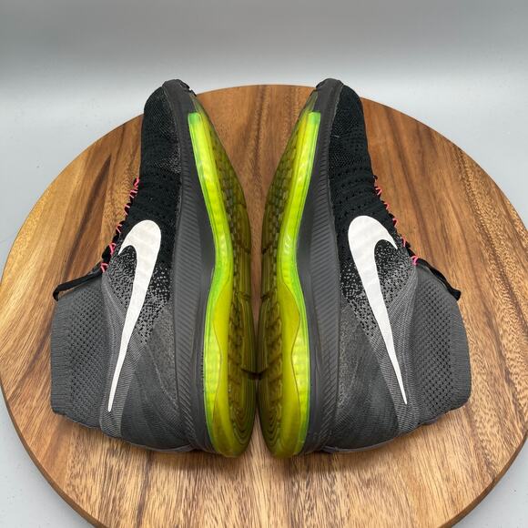 Nike Zoom All Out Flyknit Shoes Mens Size 10.5 Black Running Comfort Walking Gym - Picture 6 of 8
